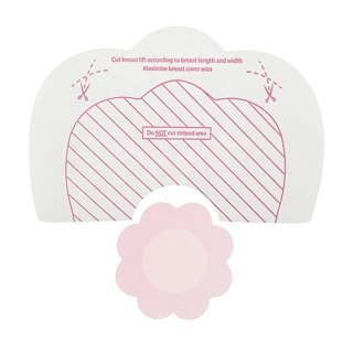 Taśmy do biustu i nakładki materiałowe - Bye Bra Breast Lift & Silk Nipple Covers Miseczka F-H 3 pary