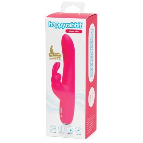 Wibrator - Happy Rabbit Curve Slim Pink