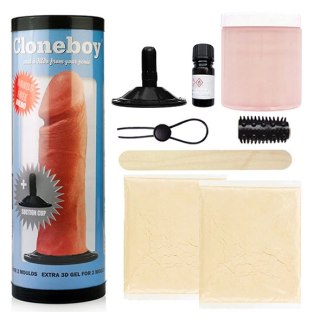 Zestaw do klonowania penisa z przyssawką - Cloneboy Dildo & Suction Cap Pink