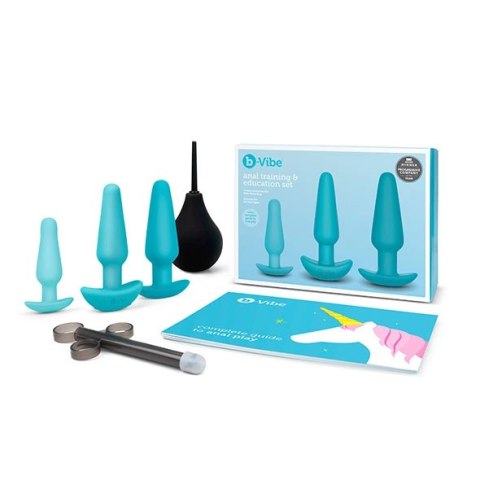 Zestaw do treningu analnego - B-Vibe Anal Training & Education Set Blue