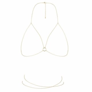 Łańcuszki jak stanik - Bijoux Indiscrets Magnifique Bra Chain Gold