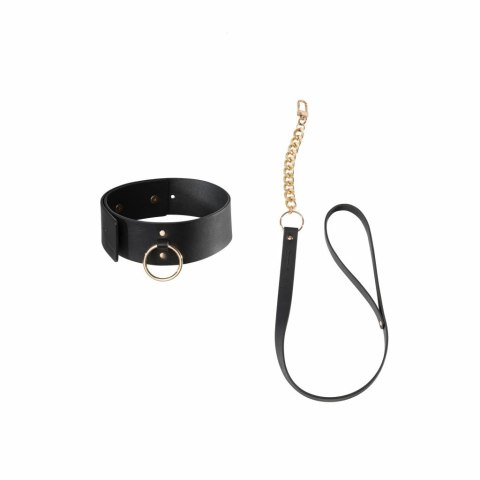 Obroża i smycz - Bijoux Indiscrets Maze Wide Choker Black