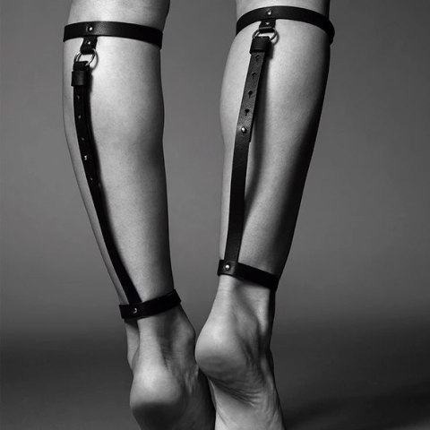 Pasek na nogę - Bijoux Indiscrets Maze Back Leg Garter Black