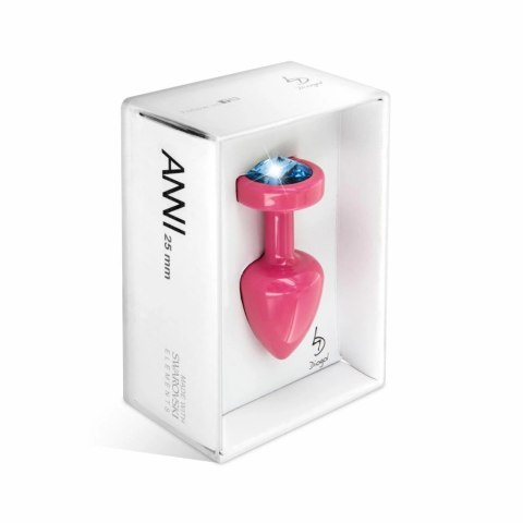 Plug analny - Diogol Anni Round Pink & Blue 25 mm