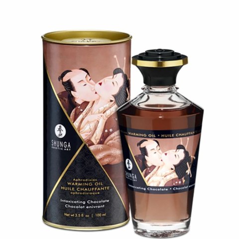 Rozgrzewający olejek do masażu - Shunga Aphrodisiac Warming Oil Chocolate 100 ml