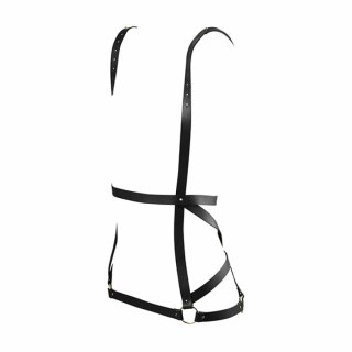 Sukienka z pasów - Bijoux Indiscrets Maze Arrow Dress Harness Black