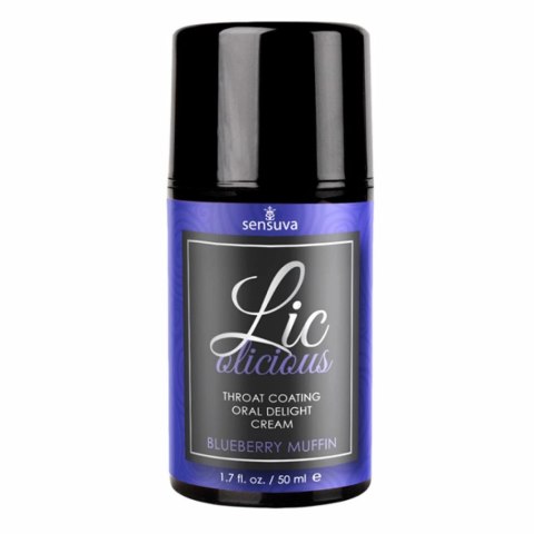 Żel do seksu oralnego - Sensuva Lic-o-licious Blueberry Muffin 50 ml