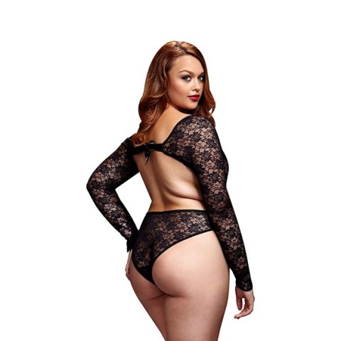 Body - Baci Lace Cutout Teddy Black Queen Size