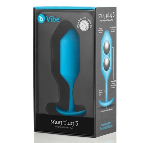 Plug analny - B-Vibe Snug Plug 3 Teal