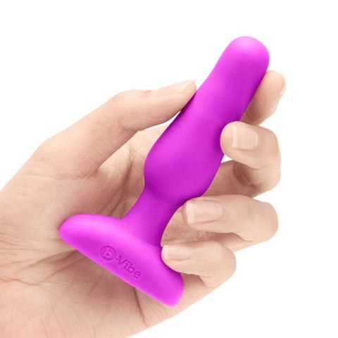 Zdalnie sterowany plug analny - B-Vibe Novice Plug Fuchsia