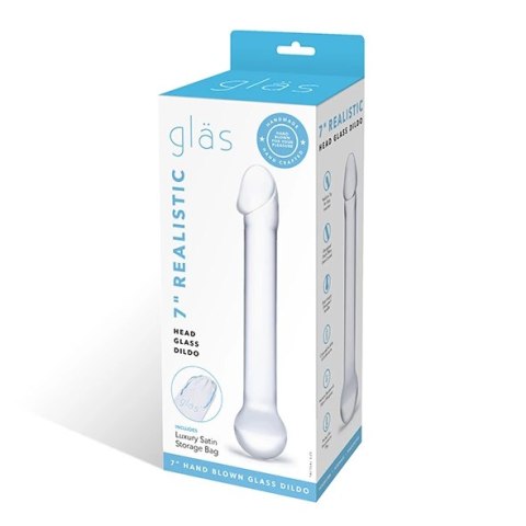 Szklane dildo - Glas Realistic Head