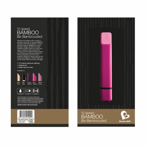 Wibrator - Rocks-Off Bamboo Mauve Amore Lekki Róż