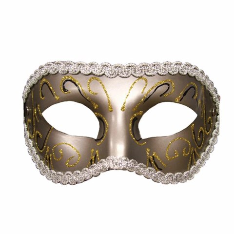 Maska na oczy - S&M Grey Masquerade Mask