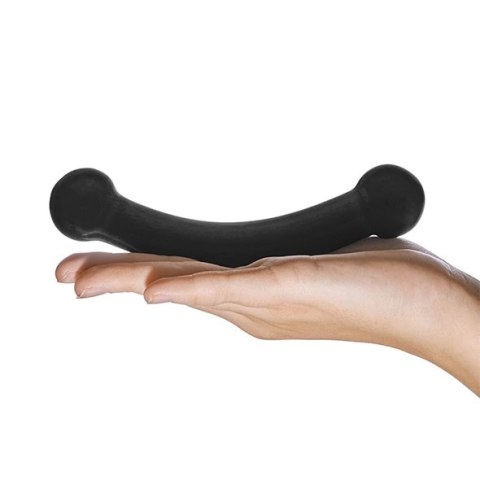 Szklane dildo - Glas Double Bull Black