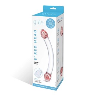 Szklane dildo - Glas Red Head