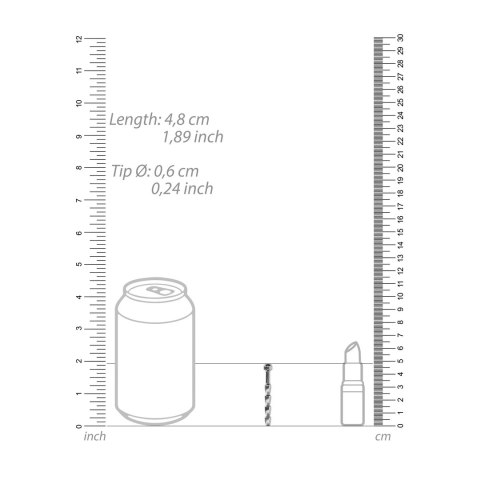 Żebrowana zatyczka do cewki moczowej "śruba" - 0.2 / 6 mm