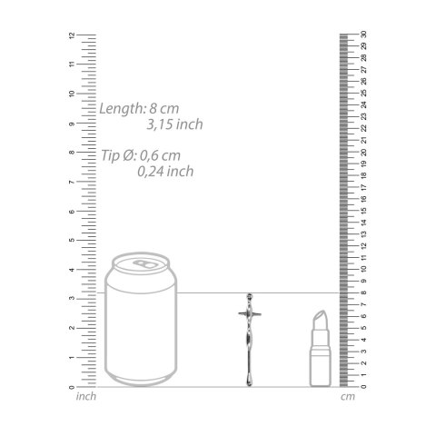 Żebrowany stymulator do cewki moczowej - 0.2 / 6 mm