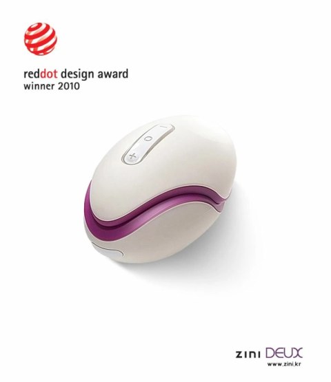 Wibrator 2 w 1 - ZINI Deux White/Plum