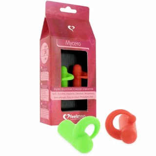 Wibratory na palec - FeelzToys Mycero Finger Fun Green Red