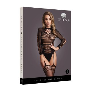 Le desir - Bodystocking z krótkim golfem XS-XL