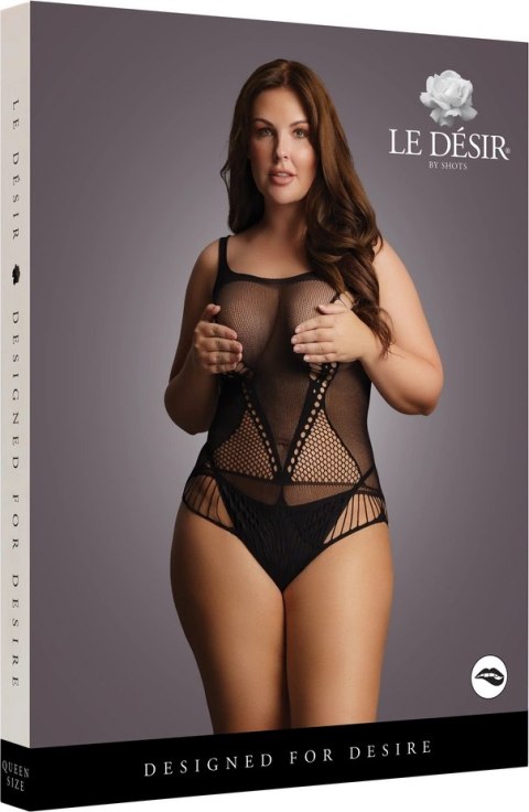 Le desir - Body z maskującymi bokami Plus Size