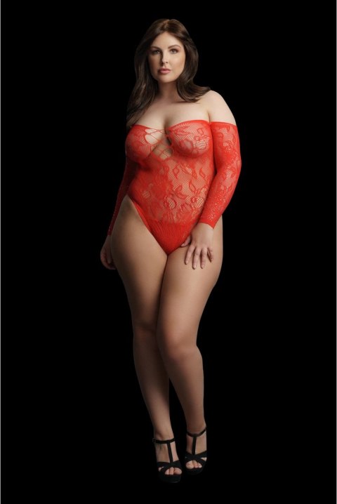 Le desir - Body ze stringami z otwartym kroczem Plus Size