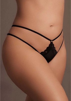 Le desir - Sznurowane stringi Ami Plus Size