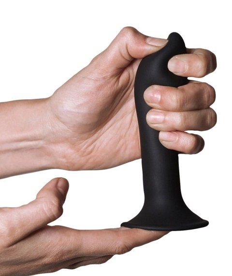 Adrien Lastic - Silikonowe Miękkie Dildo 12,9 cm Hitsens 5 Czarne