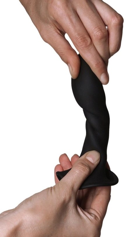 Adrien Lastic - Silikonowe Miękkie Dildo 12,9 cm Hitsens 5 Czarne