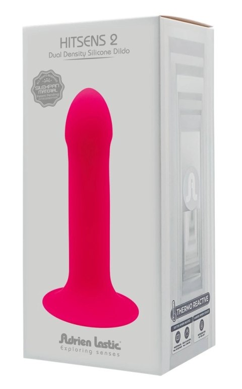 Adrien Lastic - Silikonowe Miękkie Dildo 16,8 cm Hitsens 2 Czerwone