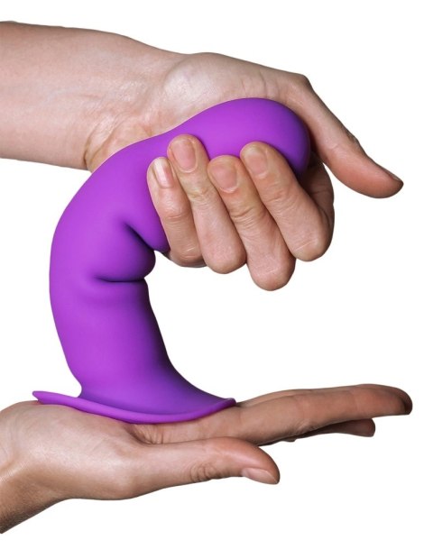 Adrien Lastic - Silikonowe Miękkie Dildo 18,2 cm Hitsens 3 Fioletowe