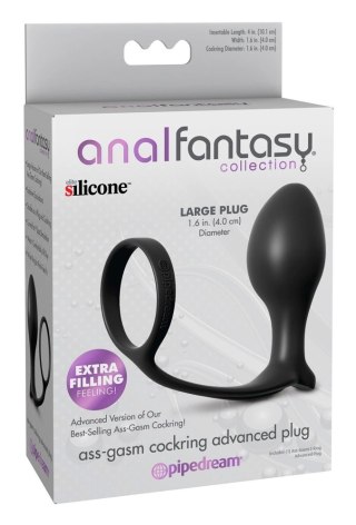 Anal Fantasy - Korek Analny Z Pierścieniem 10 Cm