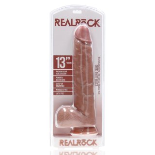 RealRock - Extra duże realistyczne dildo z jądrami 33 cm