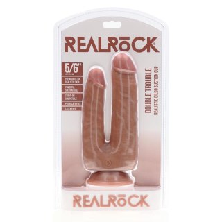 RealRock - Realistyczne podwójne dildo 15,2 cm