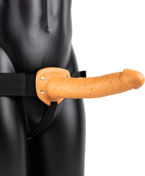 RealRock - Dildo StrapOn regulowany pasek 24,5 cm