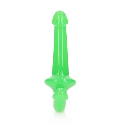 RealRock - Dildo StrapOn świecące w ciemności 13,5 cm