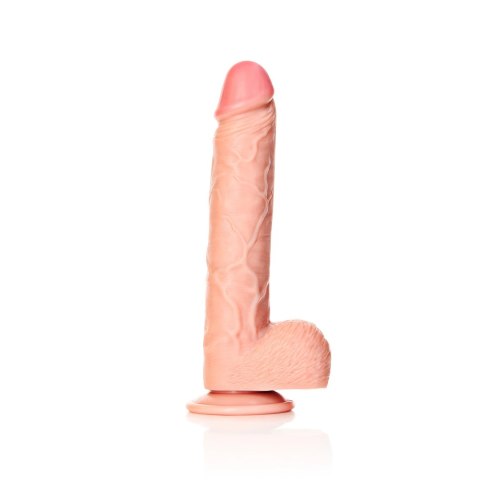 RealRock - Proste realistyczne dildo z jądrami i przyssawką 25,5 cm