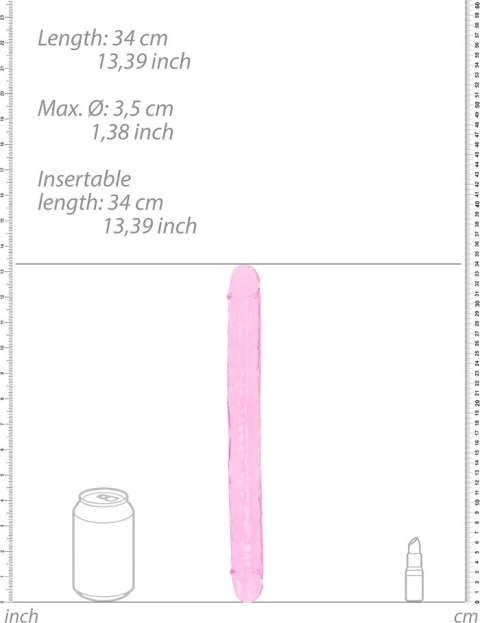 RealRock - Realistyczne podwójne dildo 34 cm