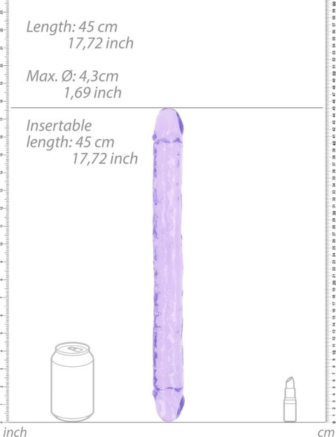 RealRock - Realistyczne podwójne dildo 45 cm