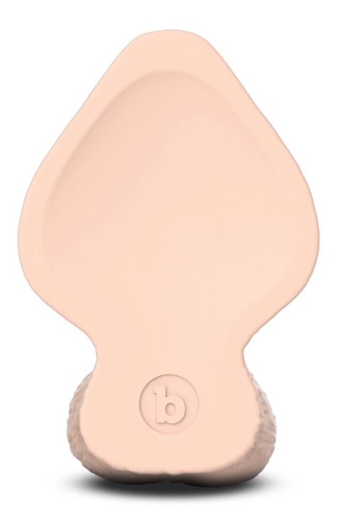 B-Vibe - Realistyczne Dildo Z Jądrami I Przyssawką Slipskin 17,8 cm Girthy Cielisty