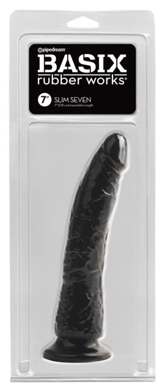 Basix - Realistyczne Dildo Slim 7 Czarne