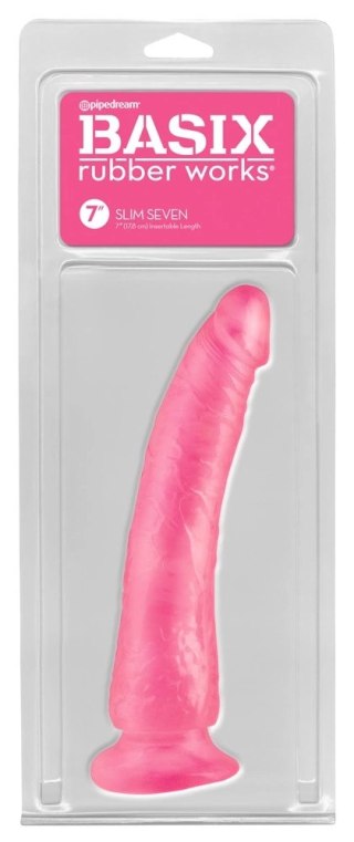 Basix - Realistyczne Dildo Slim 7 Różowe