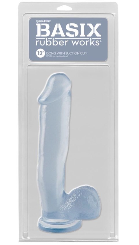 Basix - Realistyczne Dildo Z Jądrami Przezroczyste 31 Cm