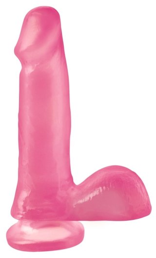 Basix - Realistyczne Dildo Z Jądrami Różowe 15 Cm