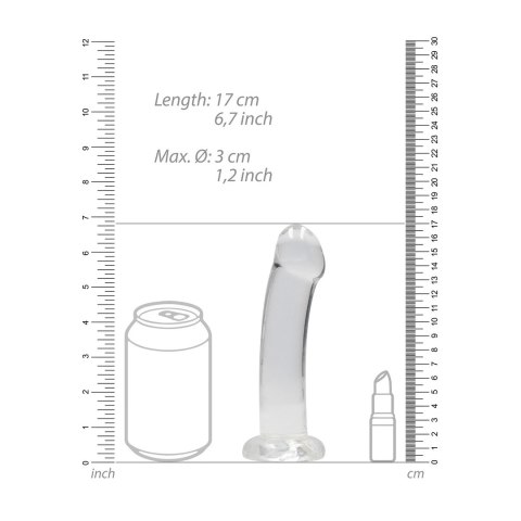 RealRock - Dildo z przyssawką gładkie 17 cm