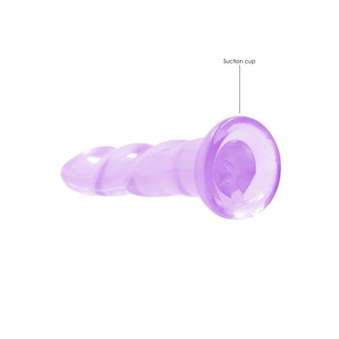 RealRock - Dildo z przyssawką karbowane 17 cm