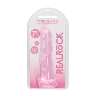 RealRock - Dildo z przyssawką karbowane 17 cm