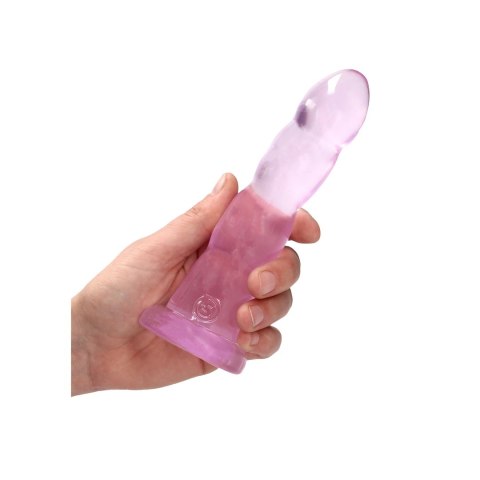 RealRock - Dildo z przyssawką karbowane 17 cm