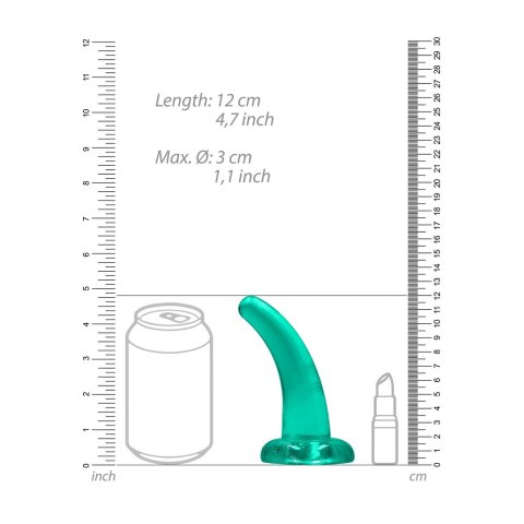 RealRock - Dildo z przyssawką zakrzywione 11,5 cm