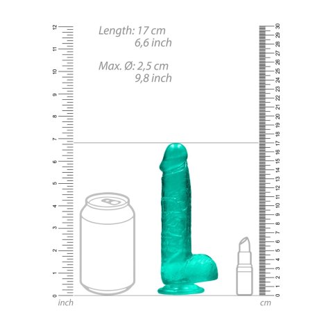 RealRock - Realistyczne dildo z jądrami 15 cm